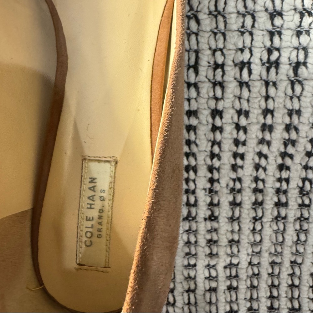 Cole Haan Suede Flats in Light Tan/Blush - Picture 4 of 13